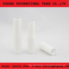 Weißer Kunststoffbehälter Für Lippenbalsam Kosmetik